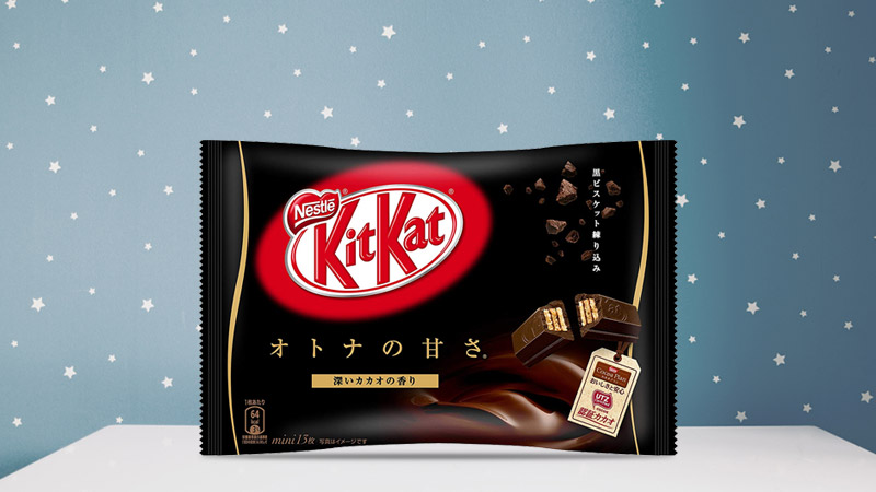 Bánh Kitkat socola đen Nestle Mini Adults Dark 13 cái