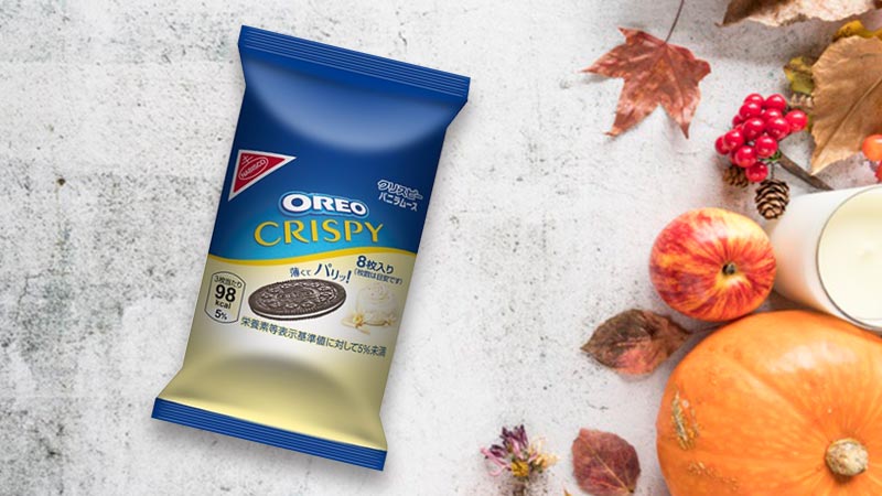 Bánh Oreo vị vani Crispy 8 cái