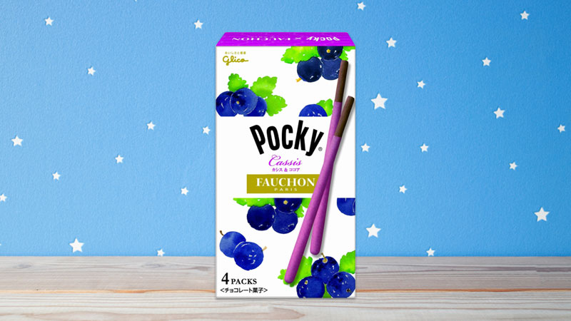 Bánh que vị cassis và ca cao Glico Pocky Fauchon 4 gói