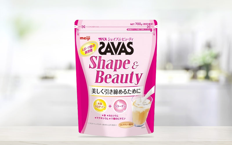 Bột uống bổ sung Protein Meiji Savas Shape & Beauty 700g