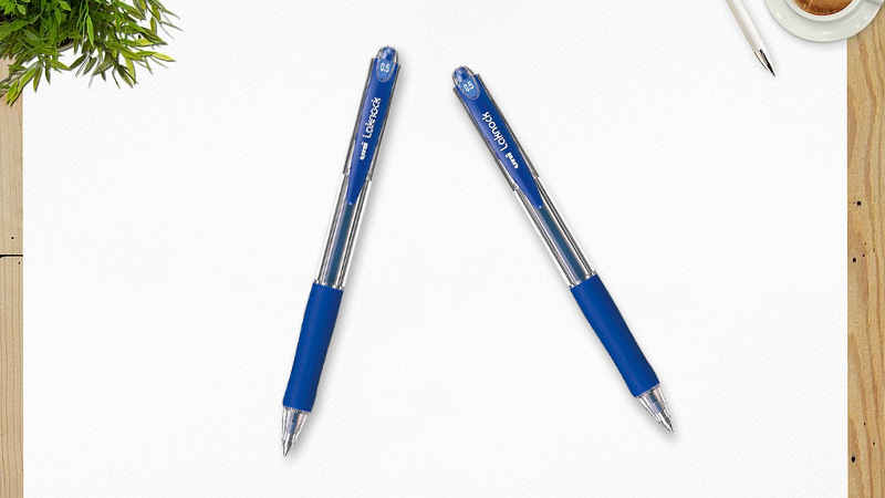 Combo 3 bút bi bấm Uni Lacknock SN-100 0.5