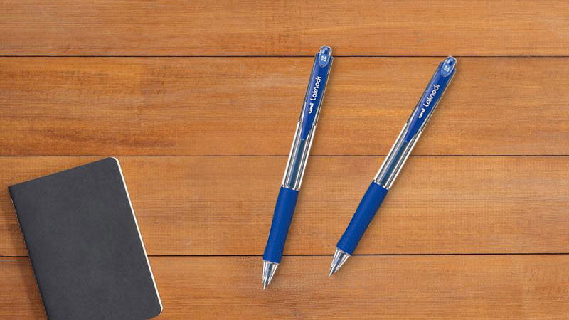 Combo 3 bút bi bấm Uni Lacknock SN-100 0.5