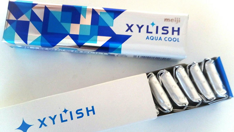 Kẹo cao su vị the mát Meiji Xylish 12 miếng