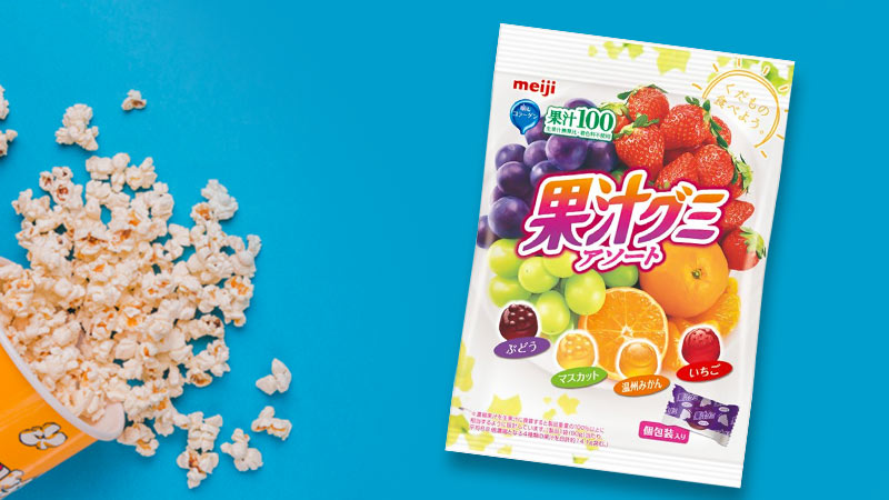 kẹo dẻo vị trái cây Meito Sangyo Meiji 90g