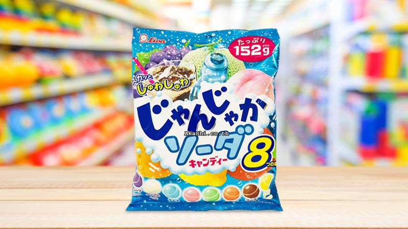 Kẹo vị soda Lion Jamoraka 152g