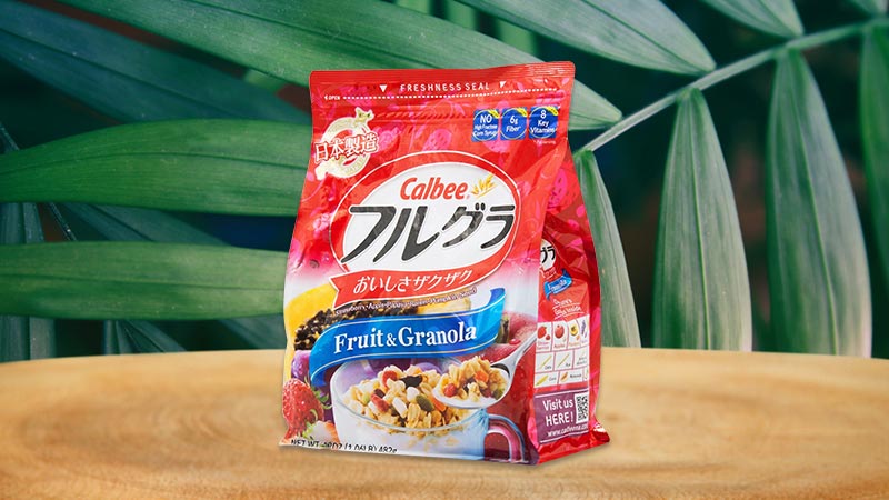 Ngũ cốc trái cây Calbee Nhật Bản 482g