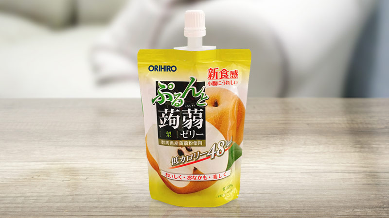 Thạch rau câu vị lê Orihiro Jelly Pear (Dạng túi)