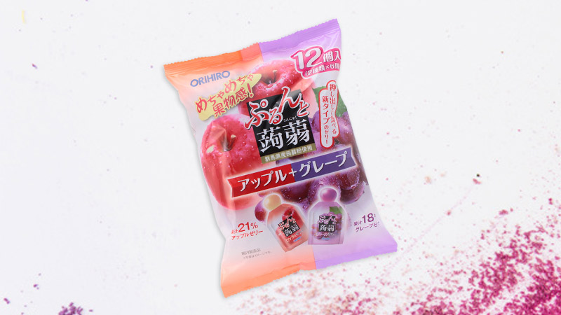 Thạch rau câu vị táo nho Orihiro Jelly 12 cái