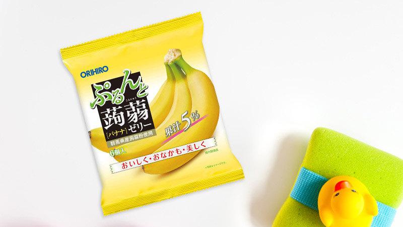 Thạch vị chuối Orihiro Jelly Banana 6 cái