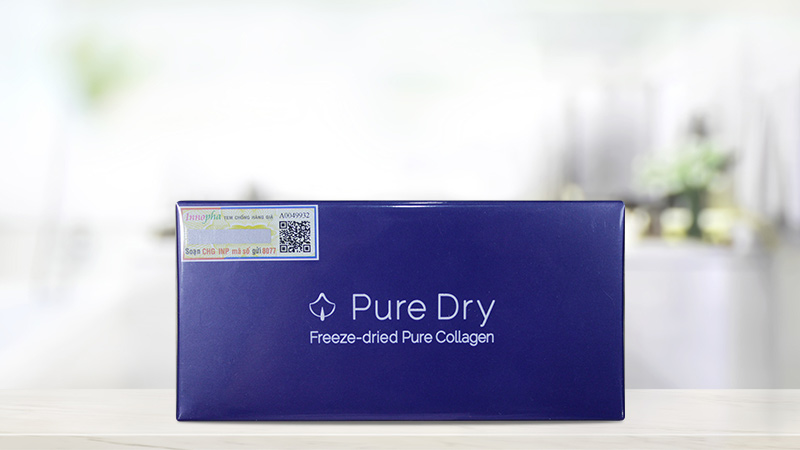 Tinh chất Collagen đông khô Pure Dry Freeze-dried (Hộp 7 ống x 9mg)