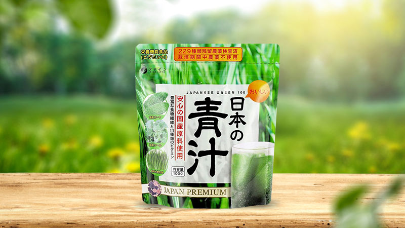 Bột bổ sung chất xơ chiết xuất từ lá lúa mạch Fine Japan