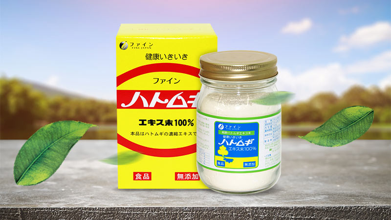 Bột uống đẹp da chiết xuất từ Hatomugi Fine Japan