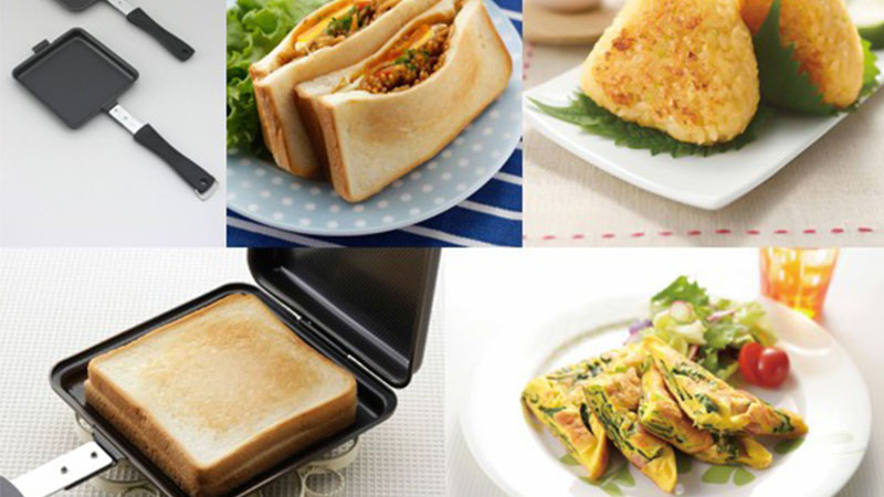 Chảo nướng bánh mỳ hai mặt Simomura Kihan (4125)