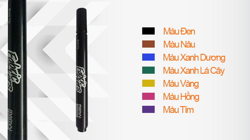 Combo 3 bút vẽ vải Marvy Uchida Fabric Markers 520