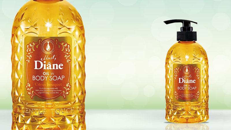 Sữa tắm tinh dầu cam quýt Moist Diane Oil In Body Soap Citrus Bouquet 500ml