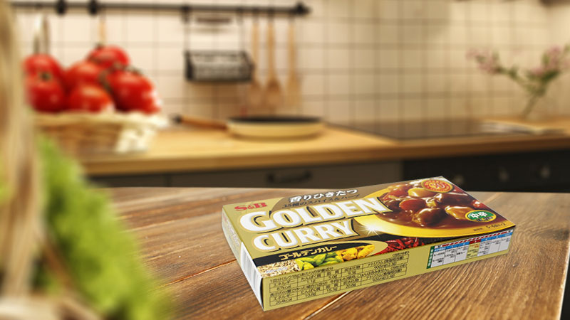 Viên nấu cà ri S&B Golden Curry 198g (Vị cay vừa)