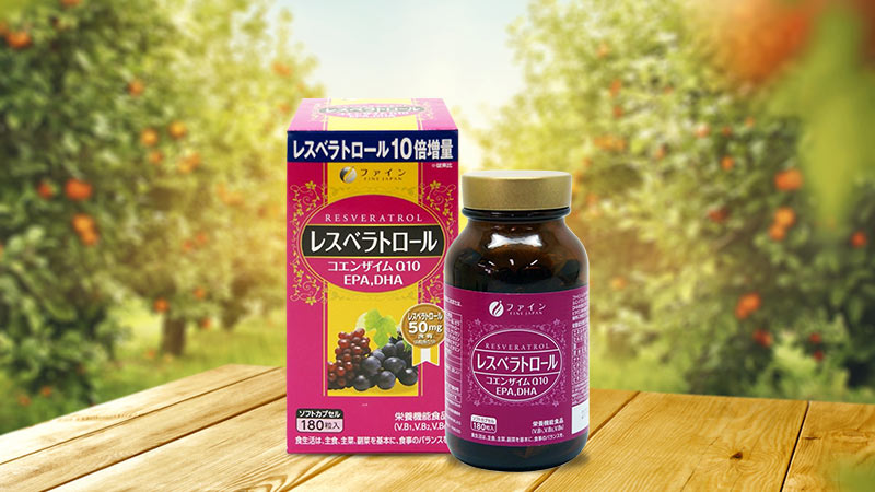 Viên uống hỗ trợ đẹp da và bổ sung Vitamin Fine Japan Resveratrol 180 viên