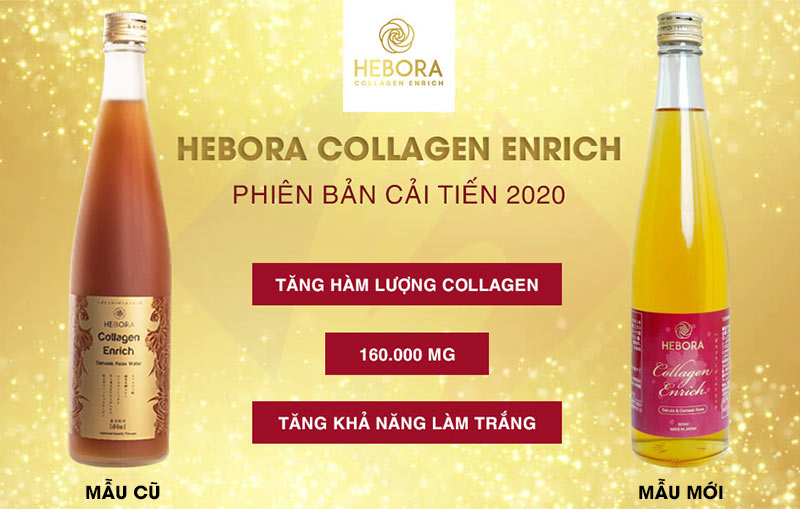 Nước uống Collagen Enrich Hebora Nhật Bản 500ml