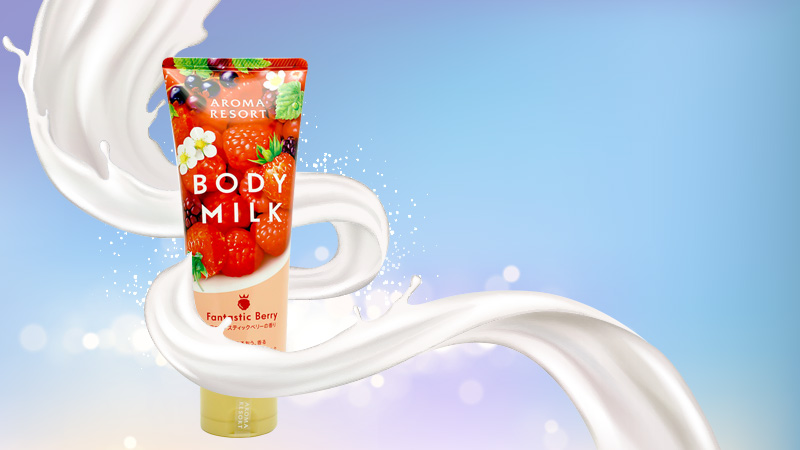 Sữa dưỡng thể Kracie Aroma Resort Body Milk 220ml (Hương dâu)