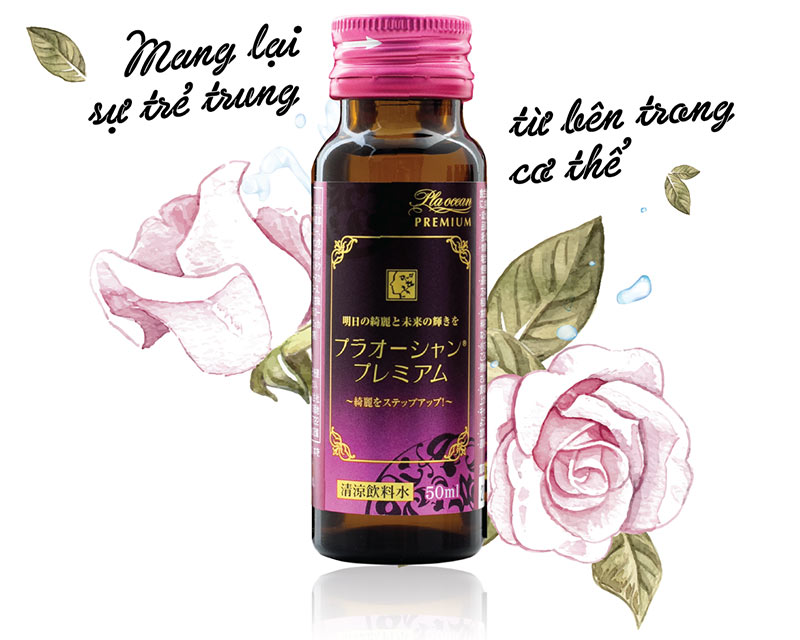 Tinh chất nhau thai cá hồi Poursoin Pla Ocean Premium (Hộp 10 chai x 50ml)