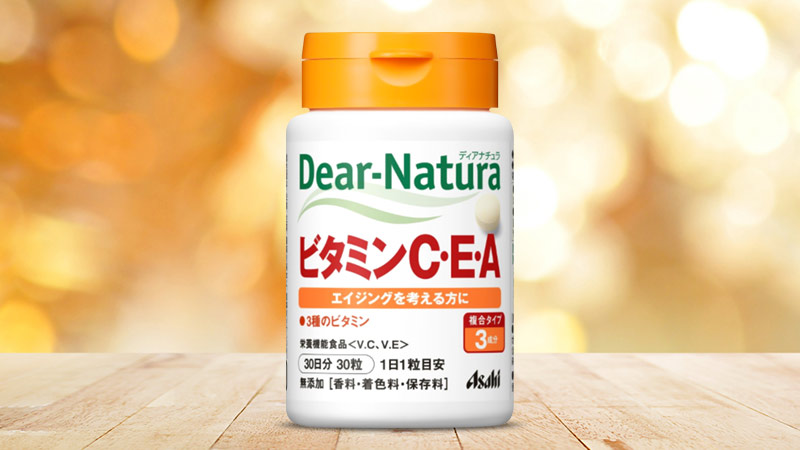 Viên uống bổ sung Vitamin C, E & A Asahi Dear Natura 30 viên