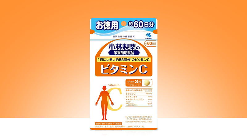 Viên uống bổ sung Vitamin C Kobayashi 180 viên