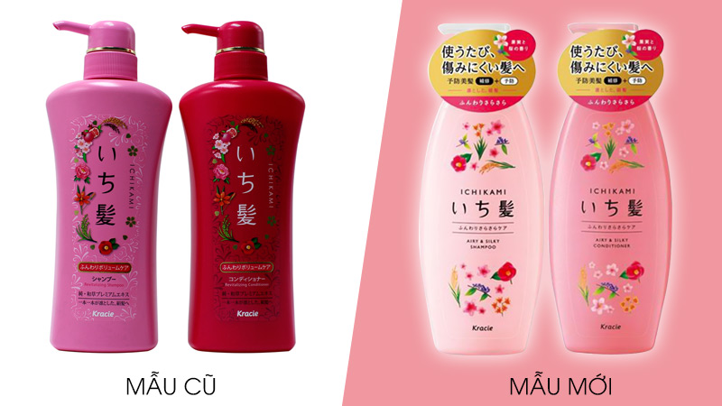 Bộ đôi dầu gội và dầu xả Kracie Ichikami 480ml