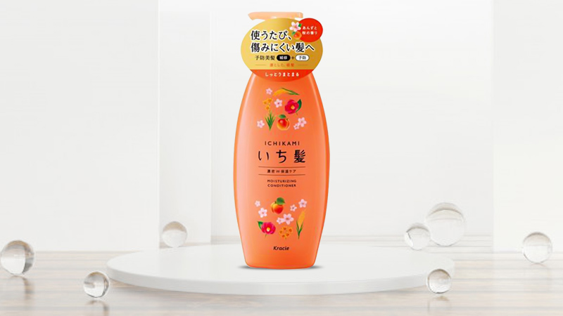 Dầu xả dưỡng ẩm Kracie Ichikami 480ml (Màu cam)
