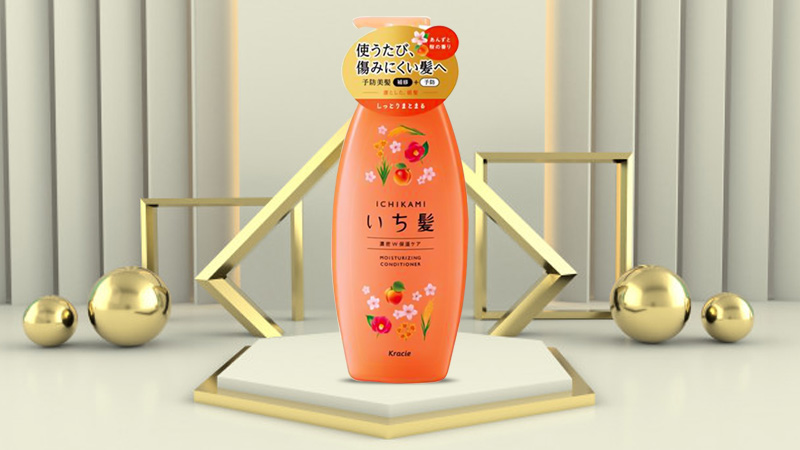 Dầu xả dưỡng ẩm Kracie Ichikami 480ml (Màu cam)