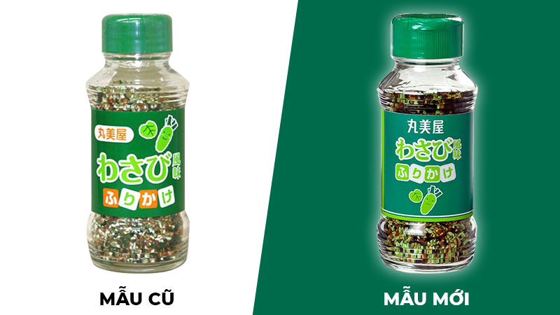 Gia vị rắc cơm vị mù tạt Wasabi Marumiya 100g