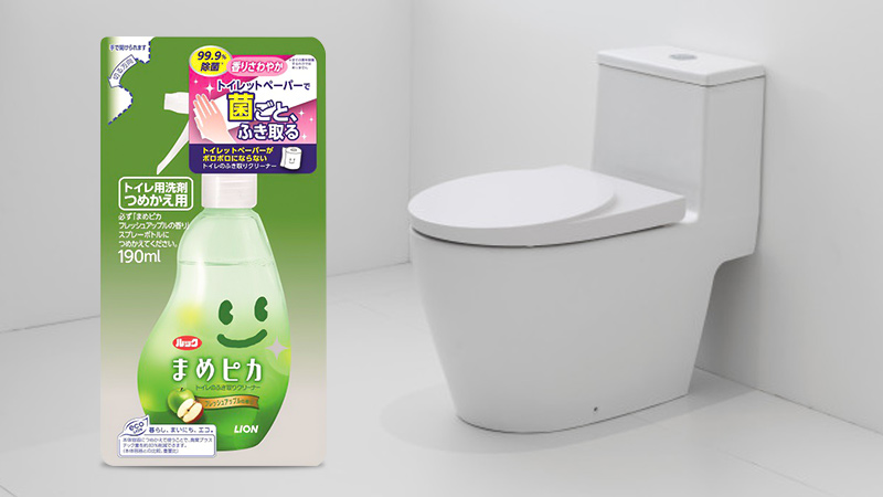 Nước tẩy rửa toilet Lion Mamepika Look Nhật Bản 190ml