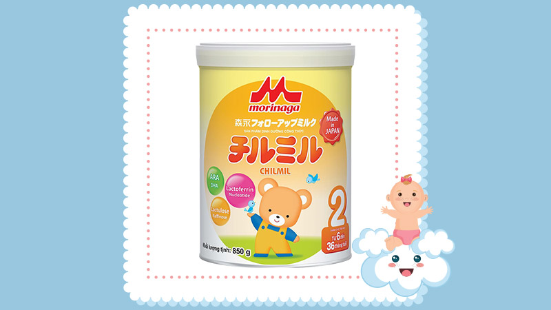 Sữa Morinaga Chilmil số 2 Nhật Bản 850g (Cho bé 6 - 36 tháng)