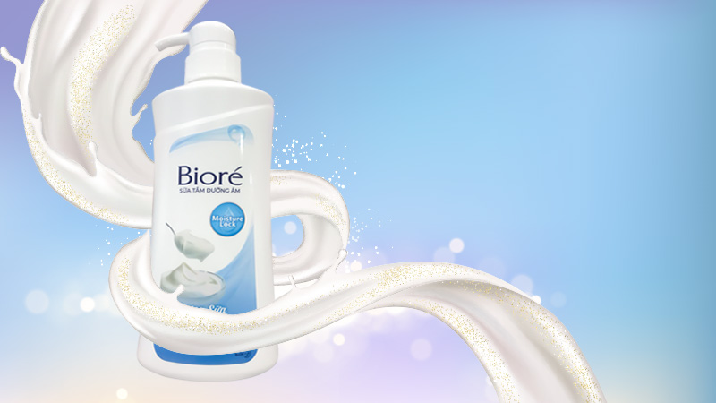Sữa tắm dưỡng ẩm mịn da hương sữa Bioré 530g