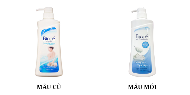 Sữa tắm dưỡng ẩm mịn da hương sữa Bioré 530g