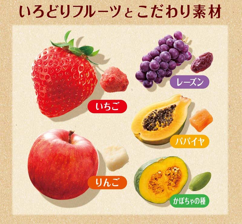 Ngũ cốc trái cây Calbee Nhật Bản 50g