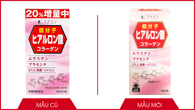 Viên uống bổ sung Acid Hyaluronic & Elastin Fine Japan 540 viên