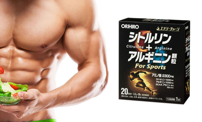 Bột hỗ trợ tăng cơ Orihiro Citrulline Arginine Granules (3.2g x 20 gói)