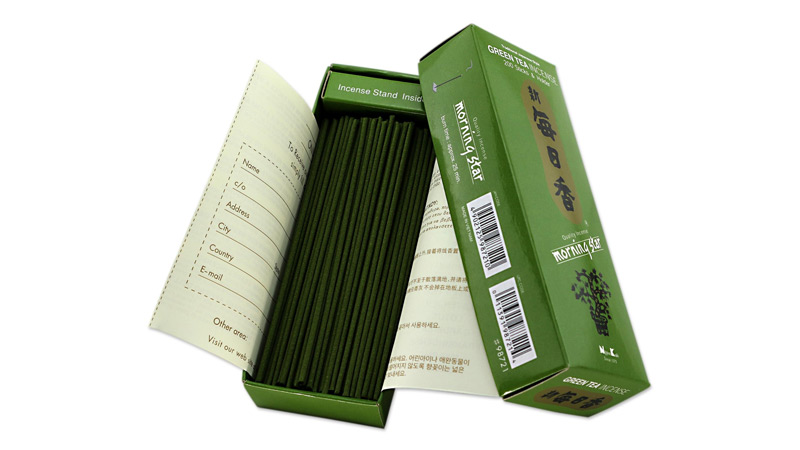 Combo 2 hộp hương Nippon Kodo Morning Star Green Tea 200 que (Hương trà xanh)
