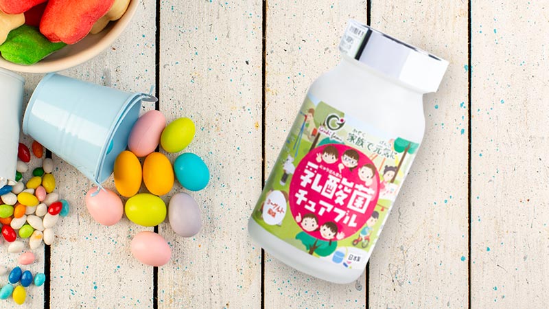 Kẹo bổ sung lợi khuẩn cho trẻ biếng ăn Nyusankin Chuaburu Genki Fami 30 viên