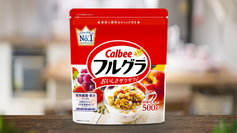 Ngũ cốc trái cây Calbee Nhật Bản 500g