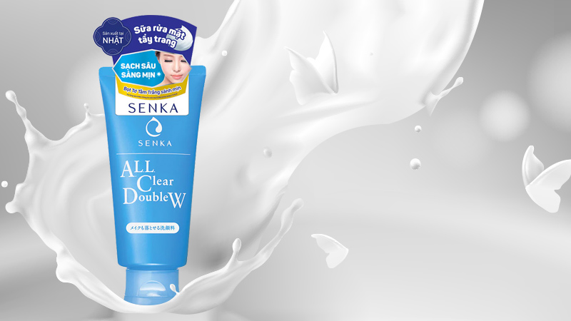 Sữa rửa mặt tẩy trang Senka Perfect Double Wash 120g