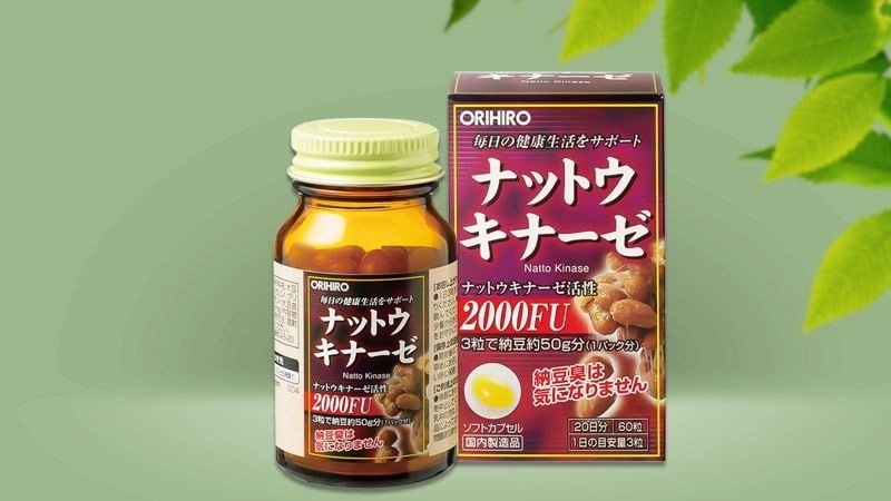 Viên uống hỗ trợ điều trị tai biến Orihiro Nattokinase 2000FU 60 viên