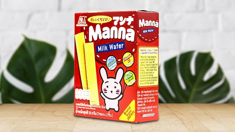 Combo 2 hộp bánh xốp sữa Morinaga Manna Milk Wafer 35g (Dành cho bé từ 6–36 tháng tuổi)
