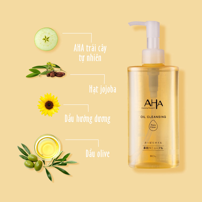 Dầu tẩy trang BCL AHA Cleansing Research Oil Cleansing Pore Clear 200ml