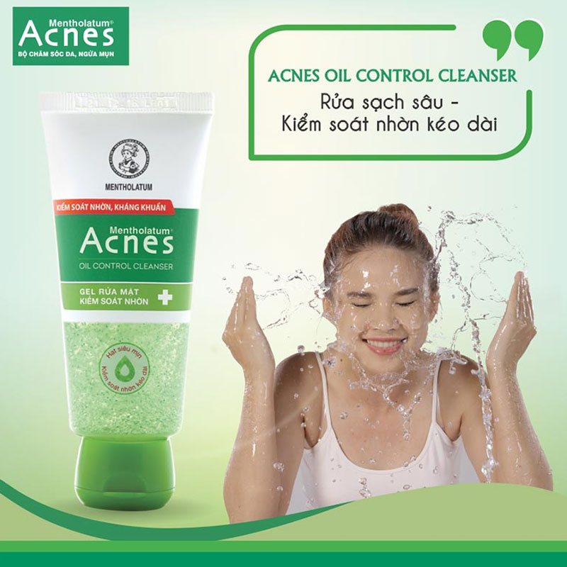 Gel rửa mặt kiểm soát nhờn Acnes Oil Control Cleanser 100g