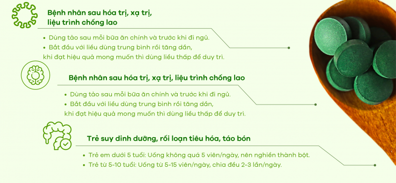 [Infographic] Cách uống Tảo xoắn Nhật mang lại hiệu quả cao nhất