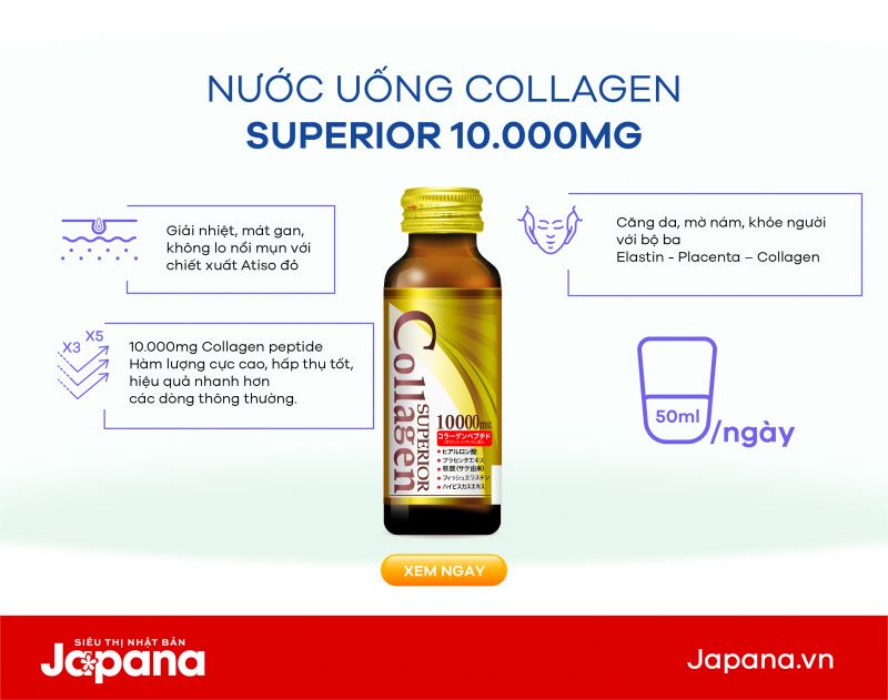 TOP 10+ Nước uống Collagen Nhật tốt nhất hiện nay