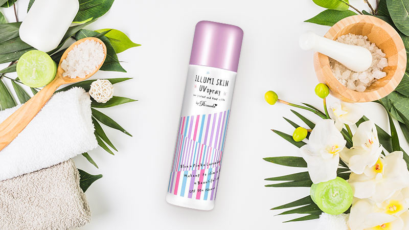 Xịt chống nắng Naris Parasola Illumi Skin UV Essence SPF50+ PA++++ 90g (Hương hoa Lavender)