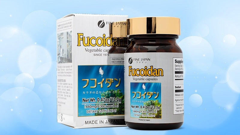 Viên uống hỗ trợ điều trị ung thư Fine Japan Fucoidan 30 viên.