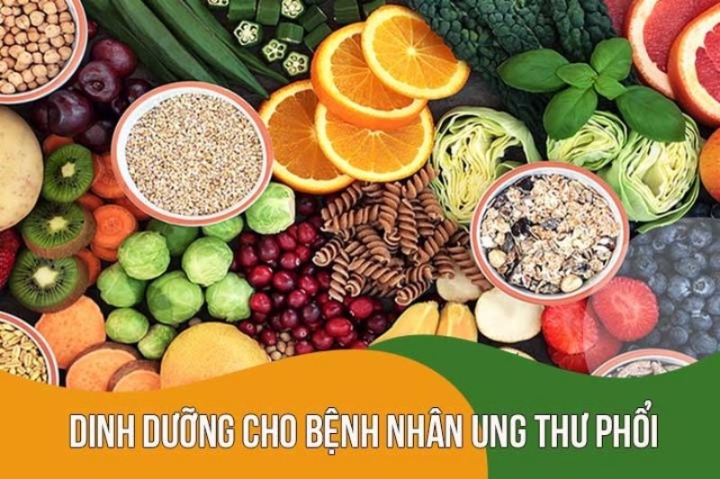 Chế độ dinh dưỡng hợp lý giúp người bệnh ung thư phổi đủ sức để theo hết các phương pháp điều trị.